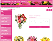 Tablet Screenshot of cinnamonsflowers.com